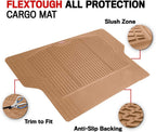Motor Trend Premium FlexTough All-Protection Cargo Liner Trunk Mat - w/Traction Grips &amp; Fresh , Heavy Duty Trimmable Trunk Liner for Car Truck SUV, Beige, Size: 54" L x 37" W