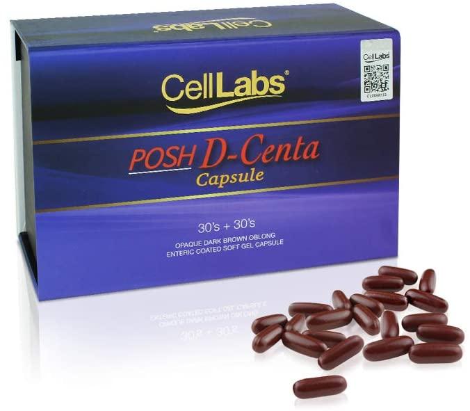 CellLabs Posh D-Centa Deer Placenta Live Stem Cell Therapy, Powerful Anti-Aging Formula, Cellular Repair & Energy Metabolism 12 in 1 Formulation with Marine Collagen, 60’s Capsule, 2 Months Supply