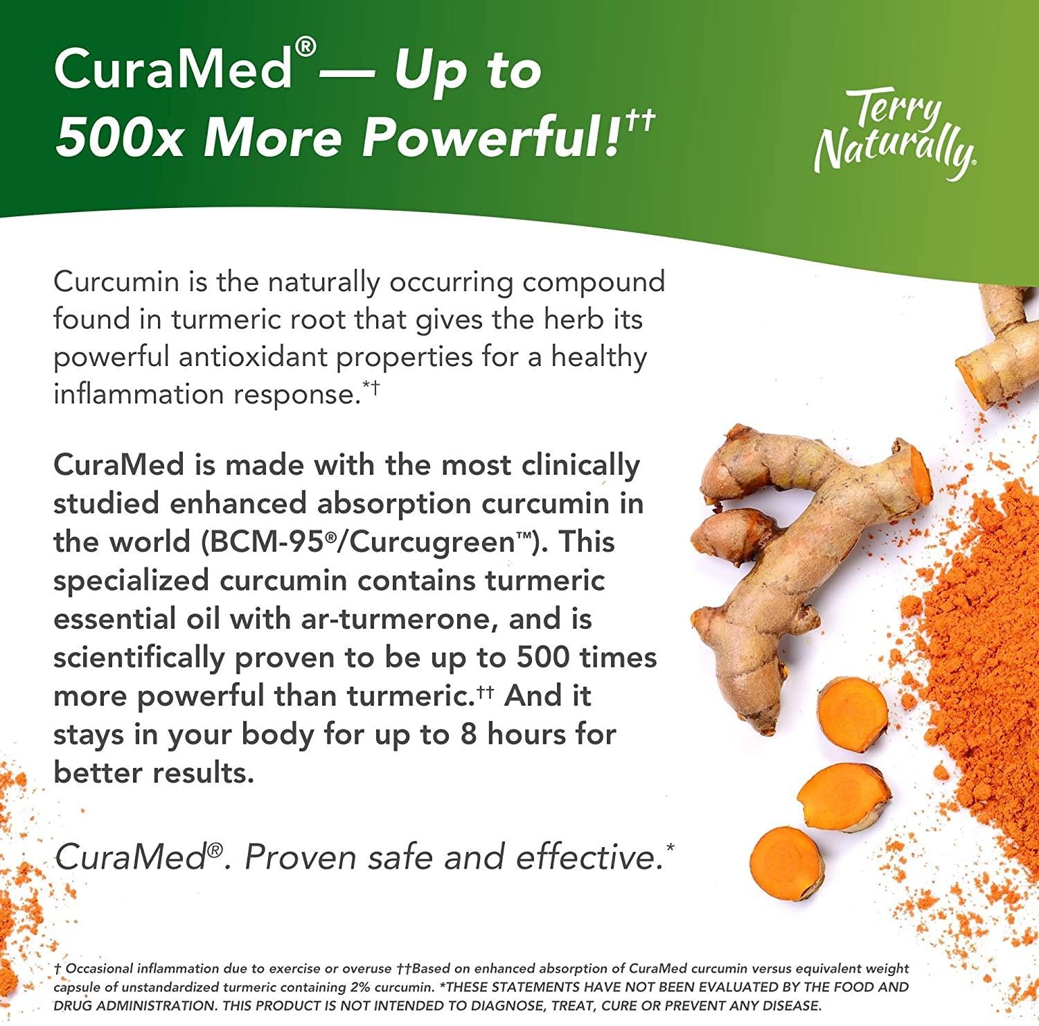 Terry Naturally CuraMed 750 mg ( 3 Pack ) - 120 Softgels - Superior Absorption BCM-95 Curcumin Supplement , Promotes Healthy Inflammation Response - Non-GMO , Gluten-Free , Halal - 360 Total Servings