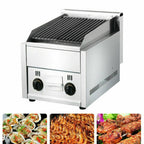 Commercial Restaurant Gas Gril Heavy Duty Grill Flat Top Countertop Food Grill