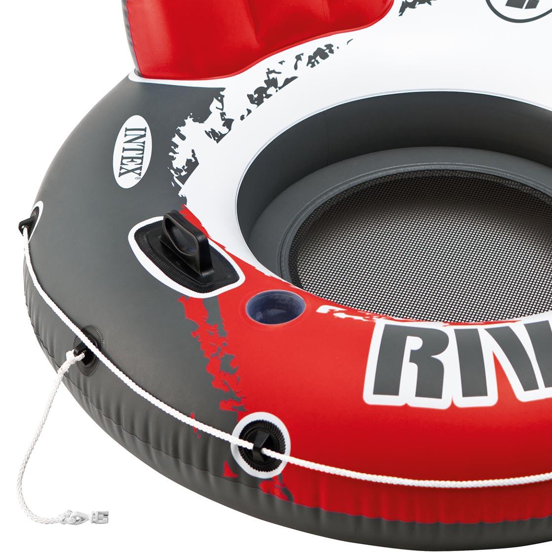 River Run 1 53" Inflatable Floating Water Tube Lake Raft, Red (24 Pack)