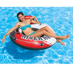 River Run 1 53" Inflatable Floating Water Tube Lake Raft, Red (24 Pack)