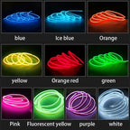 196.85inchCar Environment El Wire LED USB Flexible Neon Interior Lights Assembly RGB Light For Automotive Decoration Lighting Accessories