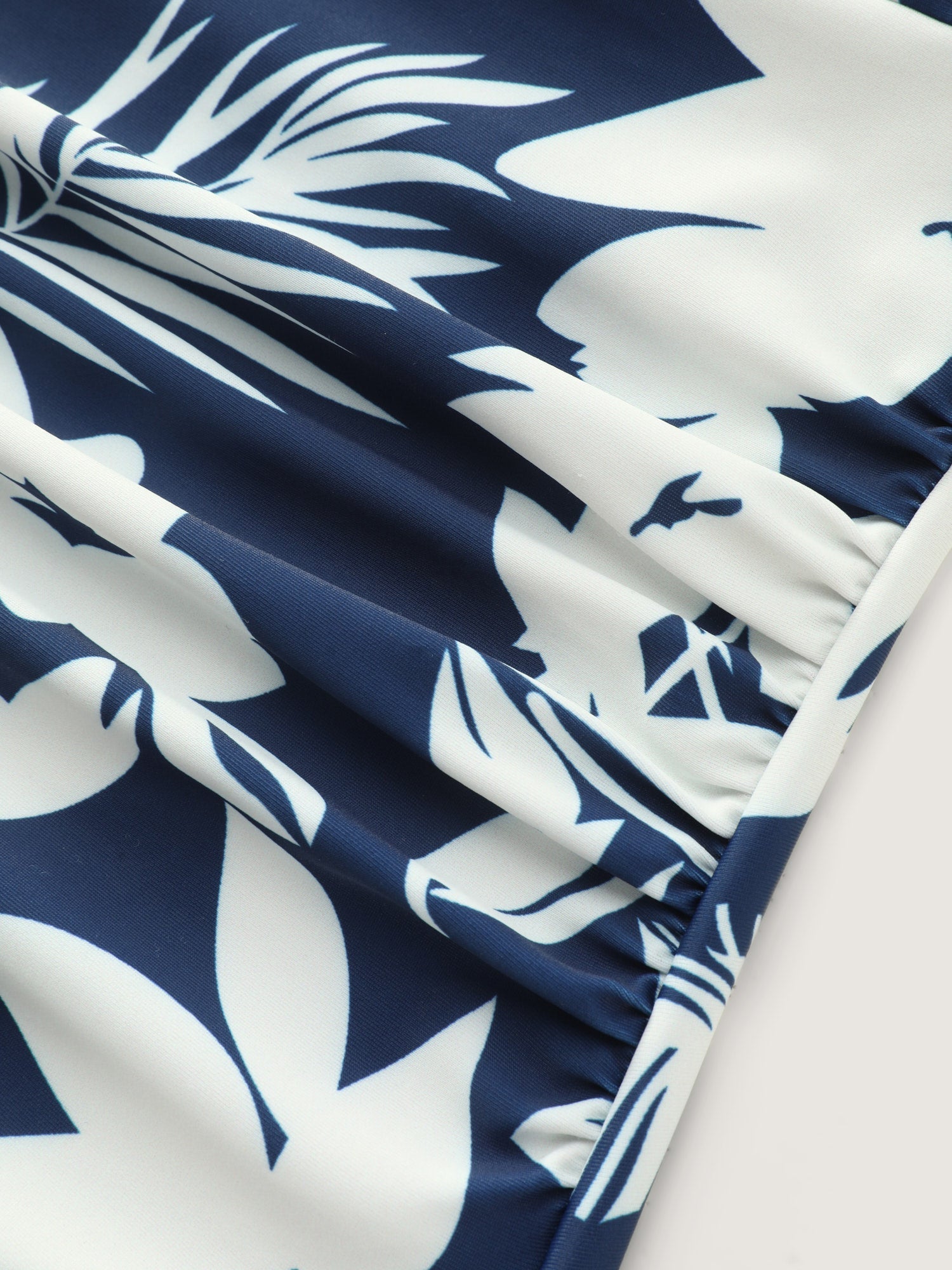 Sarong Set Tropical Print One-Piece Swim