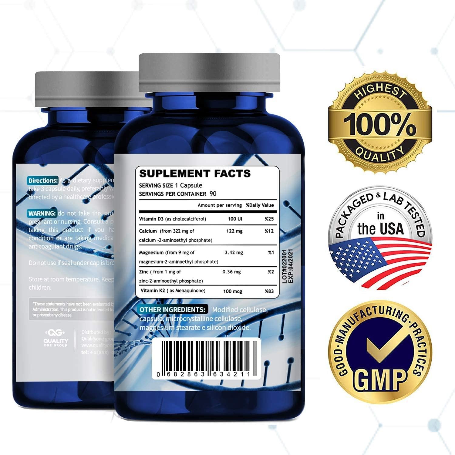 PHOSPHOMAX Phospho Ethanolamine, Boost Your Immune System with Original Phosphoethanolamine Formula, Blend of Vitamins D, K and Minerals,