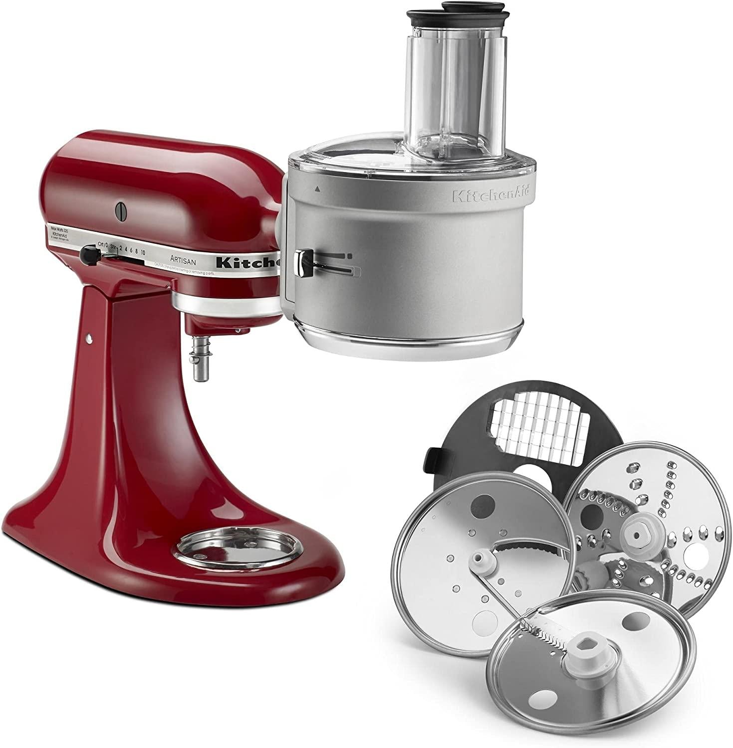 KitchenAid KSM2FPA Food Processor Attachment, Dicing Kit, Silver