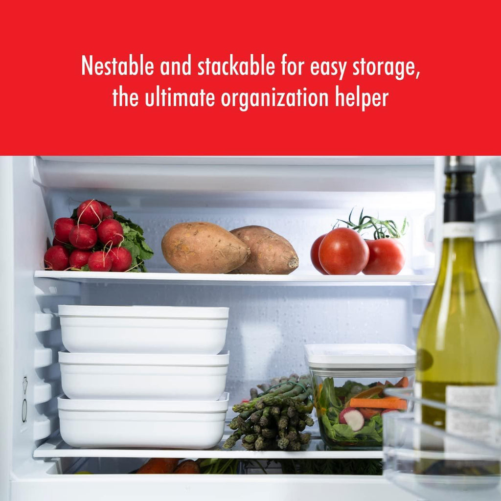 ZWILLING Fresh & Save Flat Lunch Box Large, Airtight Food Storage Container, Meal Prep Container, BPA-Free, Grey
