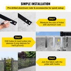 4Ft x 72Ft Pool Fence Swimming Fence in Ground Life Saver Fence Portable