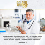 Golden After 50 Nerve Rejuv - Nerve Health Support - 60 Gelatin Capsules, 507mg - Nerve Pain Relief Supplement with Alpha Lipoic Acid and Vitamin B 6 and 12, Vitamin D, Turmeric, Passion Flower