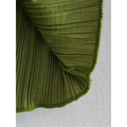 solid color pleated blouse