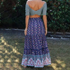 bohemian summer hippie skirt
