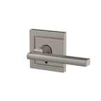 Custom Latitude Satin Nickel Upland Trim Dummy Door Lever (2-pack)