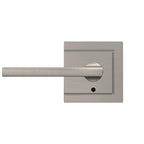 Custom Latitude Satin Nickel Upland Trim Dummy Door Lever (2-pack)