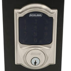 Camelot Satin Nickel Connect Smart Door Lock with Alarm (2-Pack)