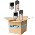Camelot Satin Nickel Connect Smart Door Lock with Alarm (2-Pack)