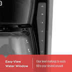 black+decker cm1160b 12-cup programmable coffee maker, black/stainless steel