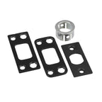 Uptown Low Profile Iron Black Round Contemporary Single Cylinder Deadbolt featuring SmartKey Security