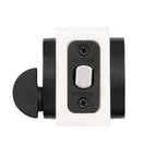 Uptown Low Profile Iron Black Round Contemporary Single Cylinder Deadbolt featuring SmartKey Security