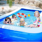 YB&amp;GQ Summer Water Party Kiddie Paddling Pool for Kids Adult Infant,Oversize Thickened Inflatable Swimming Pool,Outdoor Easy Set Family LounPool A 130x90cm(51x35inch)