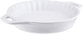 STAUB Ceramics Bakeware-Pie-Pans Dish, 9-inch, White