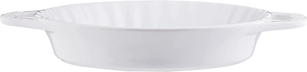 STAUB Ceramics Bakeware-Pie-Pans Dish, 9-inch, White