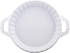 STAUB Ceramics Bakeware-Pie-Pans Dish, 9-inch, White