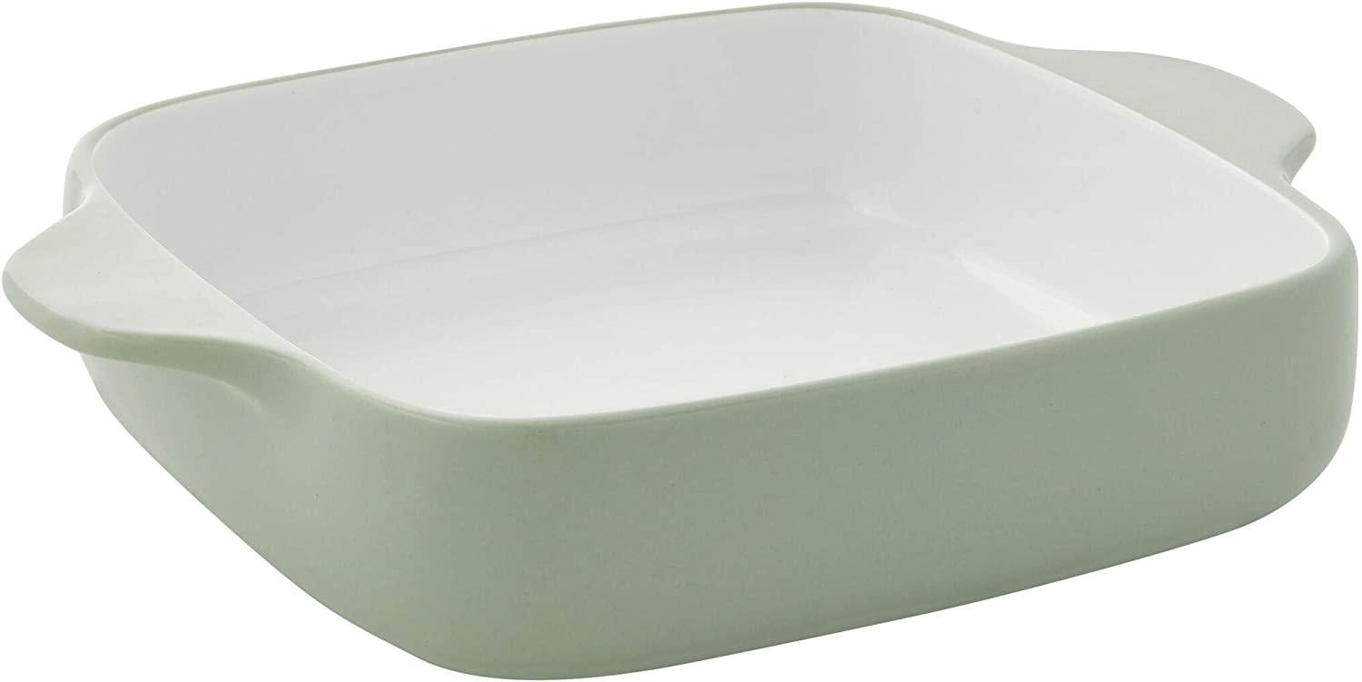 KitchenAid Vitrified Stoneware Square Baker, 2-Quart, Pistachio