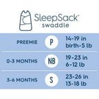 HALO Cotton Sleepsack Swaddle, 3-Way Adjustable Wearable Blanket, TOG 1.5, Cream, Small, 3-6 Months