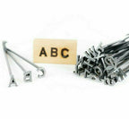 1" Tall A-Z bet Branding Irons - 26 Letters - BBQ, Woodwork Crafts Monogram