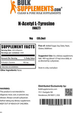 BulkSupplements.com N-Acetyl L-Tyrosine (NALT) Powder - Tyrosine Supplement - Amino Focus - L-Tyrosine Powder - N Acetyl L Tyrosine (5 Kilograms - 11 lbs)