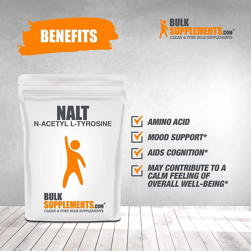 BulkSupplements.com N-Acetyl L-Tyrosine (NALT) Powder - Tyrosine Supplement - Amino Focus - L-Tyrosine Powder - N Acetyl L Tyrosine (5 Kilograms - 11 lbs)