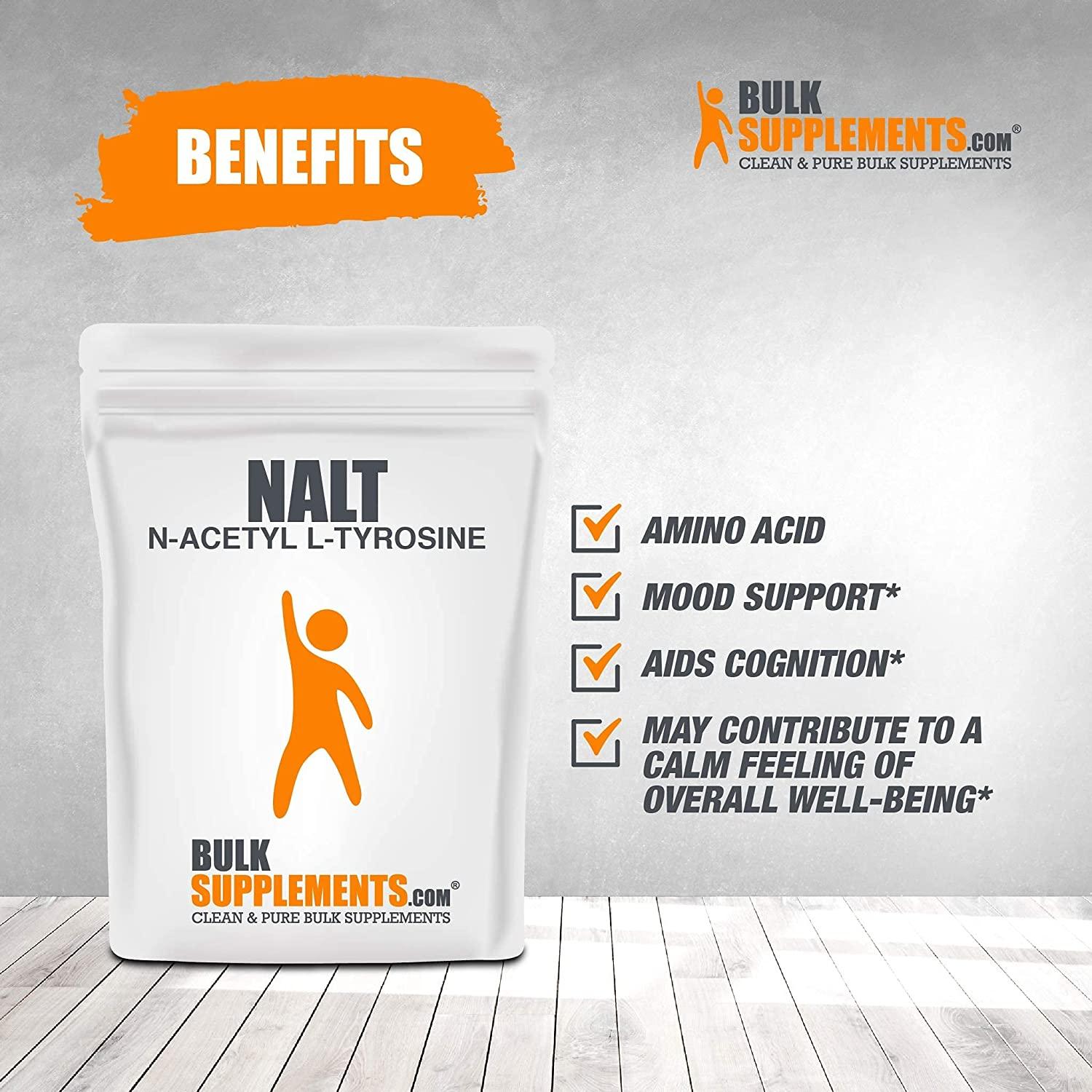 BulkSupplements.com N-Acetyl L-Tyrosine (NALT) Powder - Tyrosine Supplement - Amino Focus - L-Tyrosine Powder - N Acetyl L Tyrosine (5 Kilograms - 11 lbs)