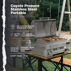 C1PORTLP Outdoor Living 25"  Steel Portable Grill