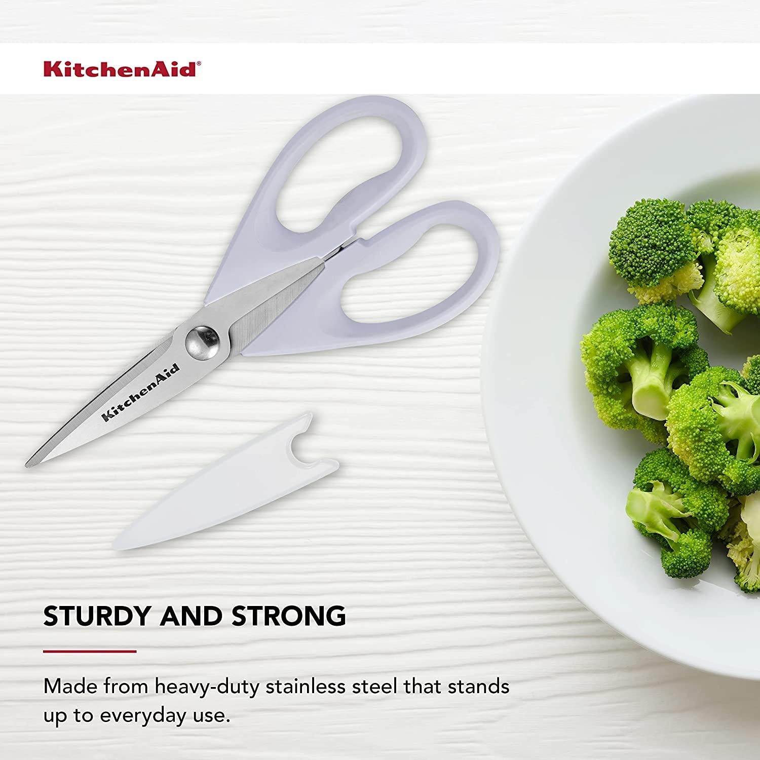 KitchenAid All Purpose Kitchen Shears, One Size, Lavendar Cream