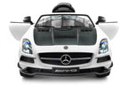 2023 Mercedes SLS AMG 12V Battery Powered Motorized Ride on Toy Car with  in LCD TV, LED Lights, Leather Seat