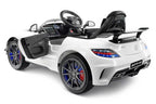 2023 Mercedes SLS AMG 12V Battery Powered Motorized Ride on Toy Car with  in LCD TV, LED Lights, Leather Seat