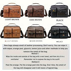 【WEIXIER】 Men's PU Material Crossbody Bag Men's Business Crossbody Bag Portable Shoulder Bag Casual Bag Men's Bag Gift For Father /Anniversary