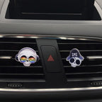 ZOSTLAND Cute Car Air Vent Clip Decoration,Car Air Fresheners, Funny Car Vent Clip,Bling Car Air Vent，Personalized Automotive Interior Decoration Accessories,Car Decor Gift for women,men (4pcs Skull)