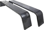JMTAAT Heavy Duty Unpainted Steel Diamond Fenders Tread Plate Tandem Axle Trailer 10"x72"x13" | (2 Fenders)
