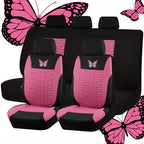 Upgrade Your Car Interior with a Universal Butterfly Pattern Tire Shape Auto Seat Cover Set - Airbag Safe &amp; Perfect for Trucks, Vans &amp; SUVs!