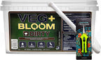 Veg+ Bloom Dirty Formulated Nutrient Powder for Soil and Peat -5lb with Common Culture Trimming Scissors