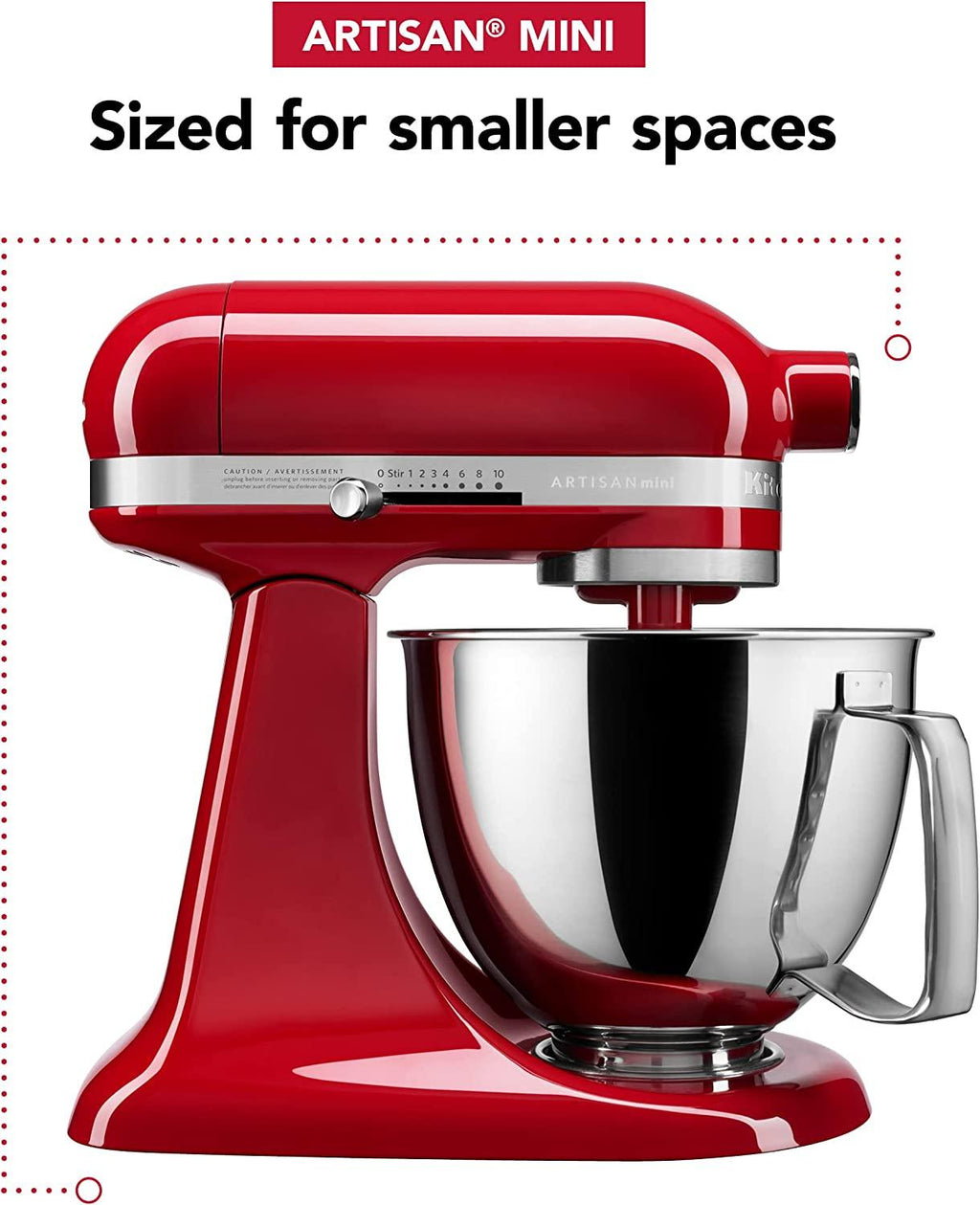 Kitchenaid Artisan Mini Plus 3.5-Qt. Tilt-Head Stand Mixer with Flex Edge Beater