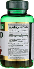 Nature's Bounty Co Q-10 200 mg Rapid Release Softgels Supports Cadiovascular Health 80 Ea (Pack of 7)