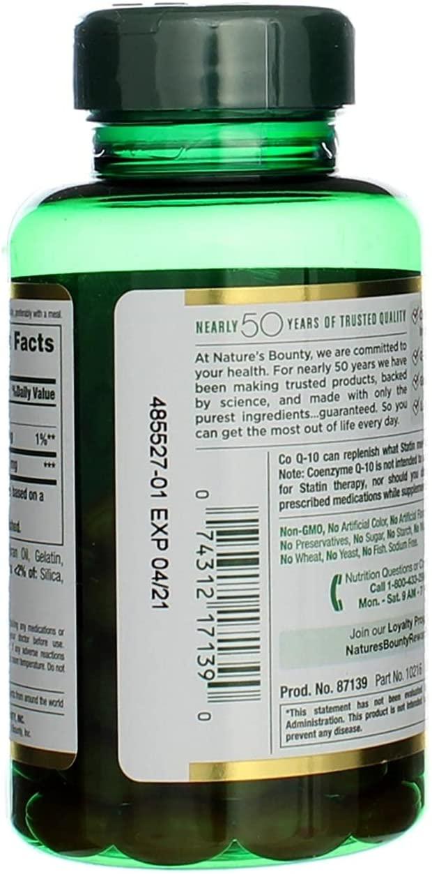 Nature's Bounty Co Q-10 200 mg Rapid Release Softgels Supports Cadiovascular Health 80 Ea (Pack of 7)