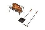 Argentine Iron Set Asado Parrilla Argentina Brazier + BBQ Fireplace Tools