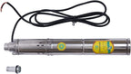 Submersible Deep Well Pump Solar Water Pump DC 24V 370W  Steel Screw Pump, 213ft Lift 8.8GPM Flow, Agricultural Irrigation Pump Solar Water Circulating System