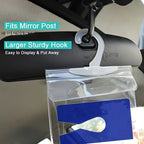 1pc Securely Display Your Handicap ParPlacard With Tbuymax's Ultra Transparent Placard Holder