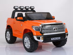 Limited 2 Seats Toyota Tundra 2x12v Ride on Truck, Car, Toy for Kids with Remote Control, Music, Rubber Wheels, Leather Seat