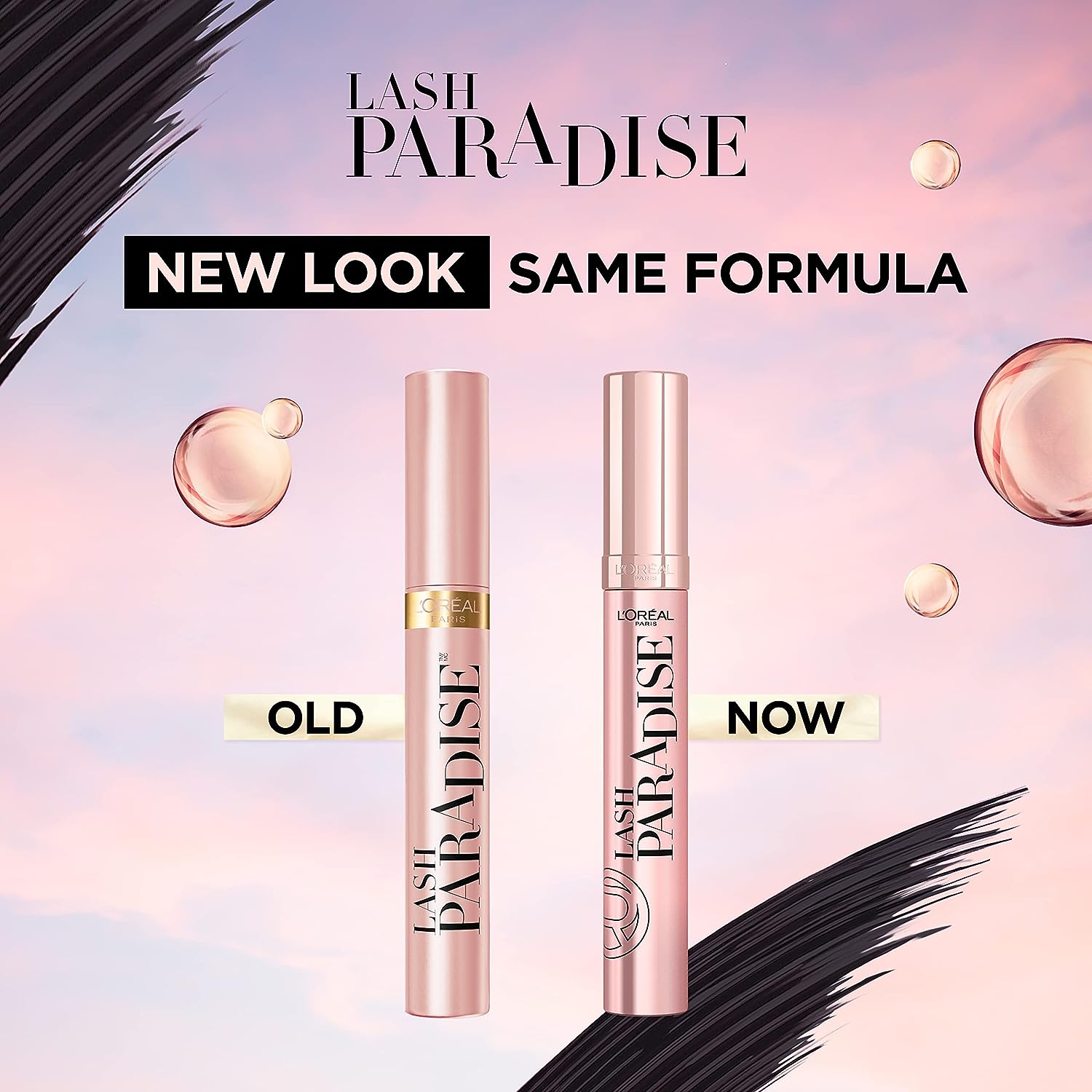 L'Oreal Paris Voluminous Makeup Lash Paradise Mascara, Black Brown, 0.25 Fl Oz (Pack of 1) Packaging May Vary