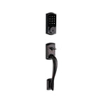 Premis Touchscreen Smart Lock Single Cylinder Venetian Bronze Electronic with Avalon Handleset and Tustin Lever